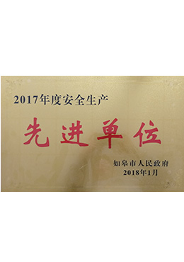 2017年度安全生產先進單位